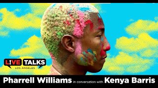 Pharrell Williams in conversation with Kenya Barris at Live Talks Los Angeles