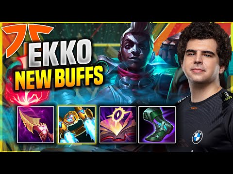 BWIPO TRIES EKKO WITH NEW BUFFS! - FNC Bwipo Plays Ekko JUNGLE vs Zac! | Patch 11.17