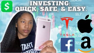 Make Money Within Minutes Using Your Smart Phone | Invest In Stocks Using Cashapp | Cashapp Tutorial