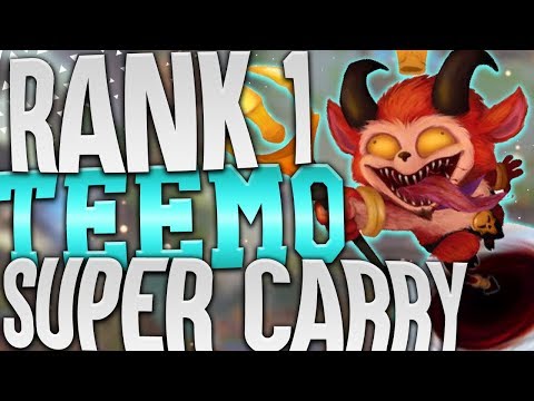 (LEGIT) MOST INSANE GAME OF TEEMO TOP YOU WILL EVER WATCH!!! INSANE CARRY!! - League Of Legends