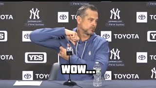 Aaron Boone's ridiculous comments about Anthony Volpe today..