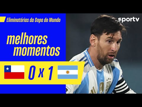 Gols e lances de Chile x Argentina