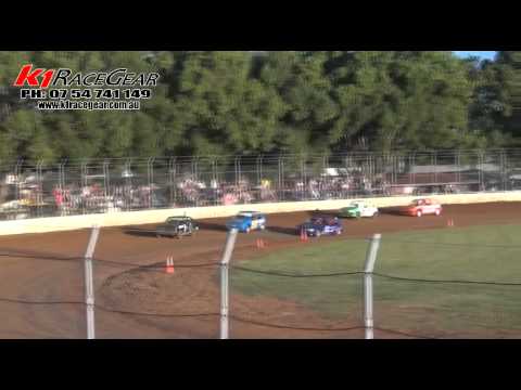 Junior Sedans - Heat 8 - QLD Title - Kingaroy Speedway - 03.03.12