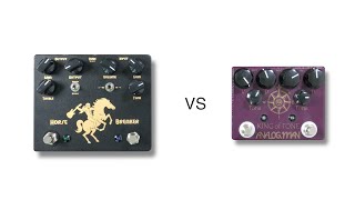 Video thumbnail for Ceriatone Horse Breaker vs Analogman King of Tone by shnobel