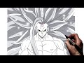 How To Draw Goku SSJ Infinity | Step By Step | Dragon Ball