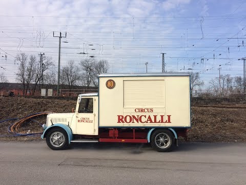 Roncalli Circus Zug Entladung Wanne-Eickel | Zirkus Tournee 2018