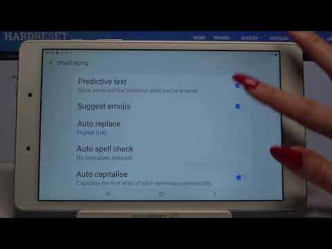 How to Enter Text Correction Options on SAMSUNG Galaxy Tab A 8.0 - Open Text Correction Options