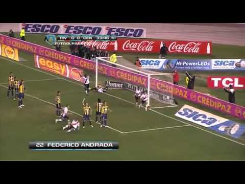 Gol de Andrada  River 1   Rosario Central 0  Fecha 2  Torneo Inicial 2013  Fútbol Para Todos