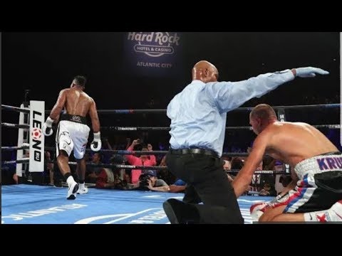Sergey Kovalev Goes down vs. Eleider Alvarez Highlights