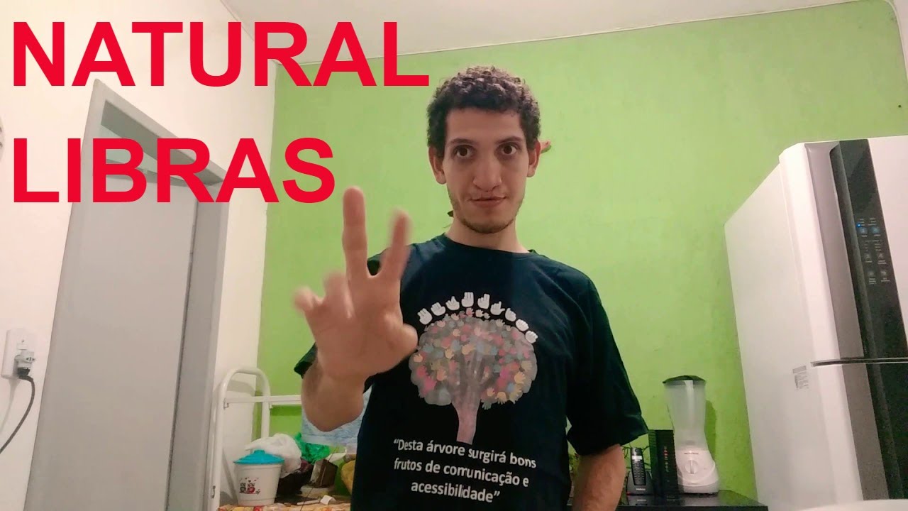 Sinal de NATURAL em LIBRAS