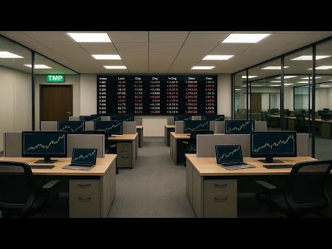 🏢 EMPTY OFFICE ROOM Ambience (8 Hours) | Relaxing Workplace Sounds for Focus, Study, and Sleep