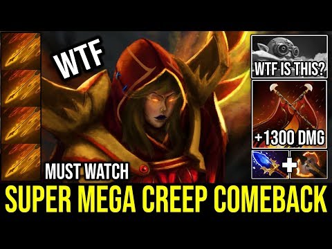 OMG Battlefury LC Super 1Hour Mega Creeps Comeback +1300 Damage 3Hits K.O | EPIC Hard Carry DotA 2
