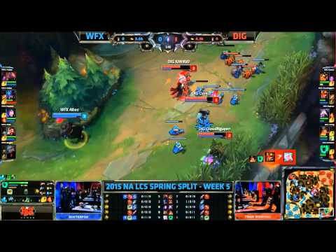 DIG CloudNguyen Epic Flash Play Knock Up - WFX vs DIG Game 2 (NA LCS Spring 2015)