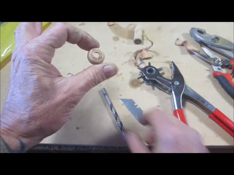 How to make a leather pump cup for your Coleman lantern or stove!