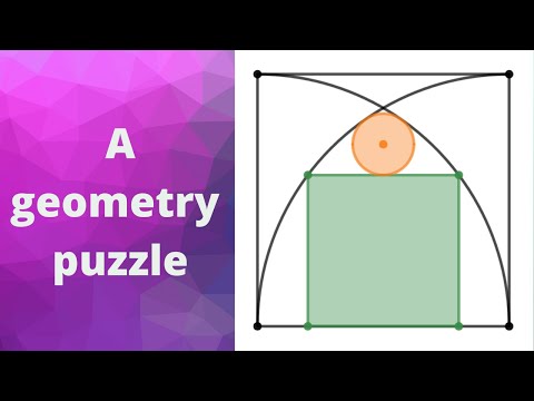 A square and a circle, a sangaku puzzle