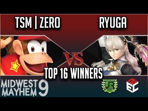 Midwest Mayhem 9 TOP 16 WINNERS - TSM | ZeRo (Diddy Kong) vs Ryuga (Corrin)