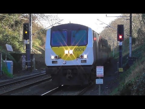 Irish Rail 201 Class Loco + Enterprise Train - Raheny Station, Dublin