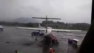 preview picture of video 'AIR KBZ LANDING IN TACHILEIK AIRPORT'