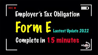 Form E is just SIMPLE to complete.