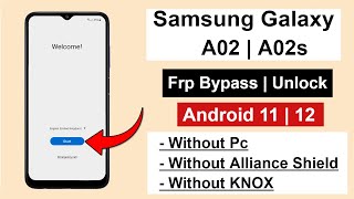 Samsung A02 | A02S Frp Bypass Android 11 Without Pc | Without Knox 2022 New Solution