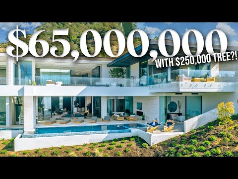 INSIDE a $65,000,000 BEVERLY HILLS MANSION with a $250k TREE!!