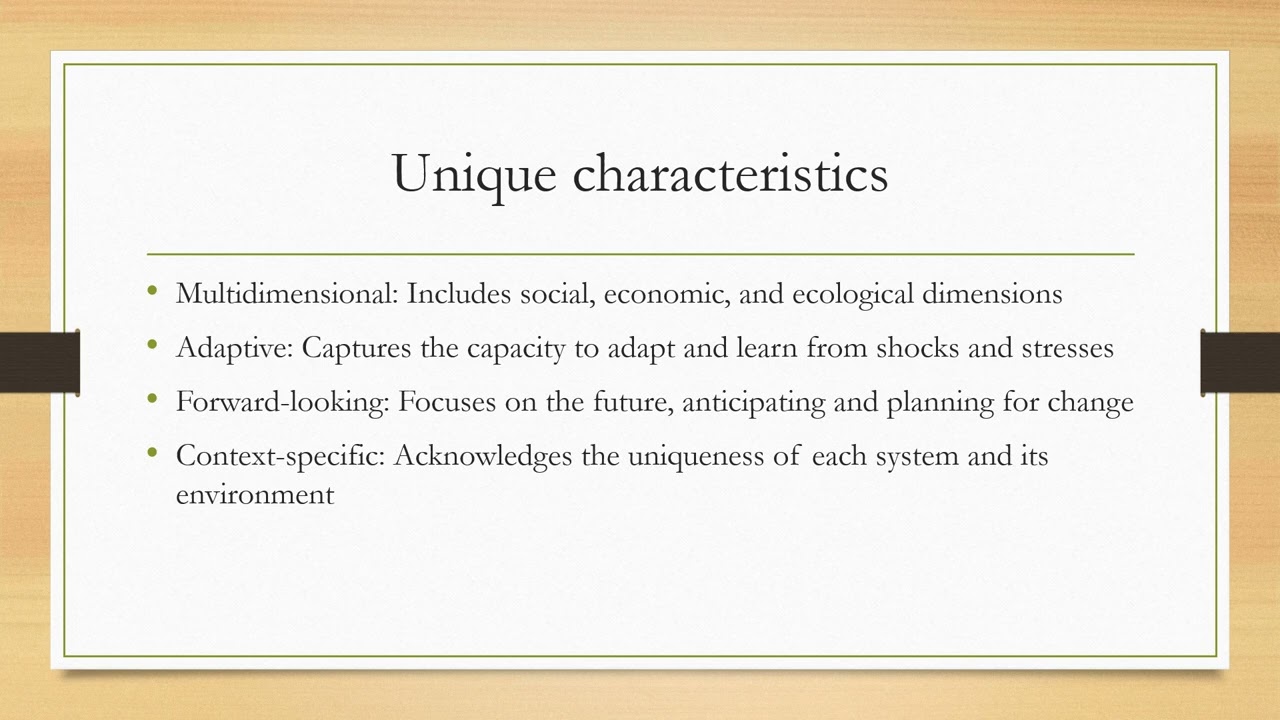 Resilience Indicators