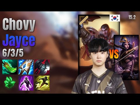 Chovy Mid Jayce vs LeBlanc lol KR solo rank Full Game 15.2 | 쵸비 제이스 vs 르블랑