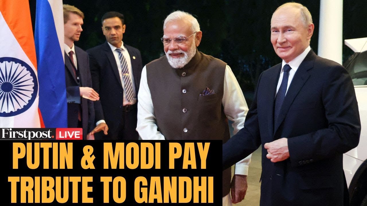 LIVE: Putin Lays Wreath at Mahatma Gandhi Memorial Ahead of High-Level Talks with PM Modi | N18G
