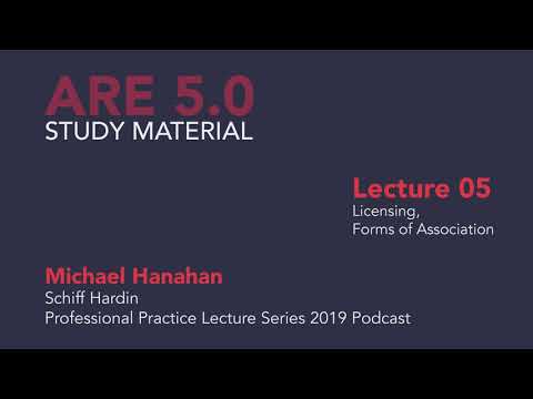 Michael Hanahan - Lecture 05 - Licensing, Forms of Association