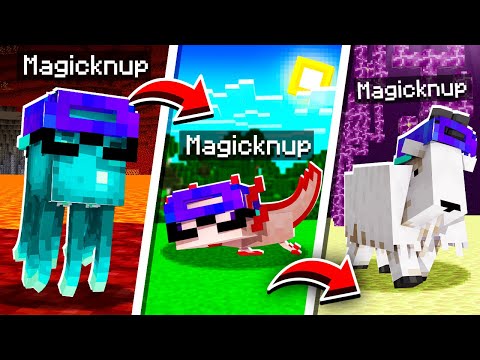 Magicknup - Minecraft BUT I transform into a mob randomly!