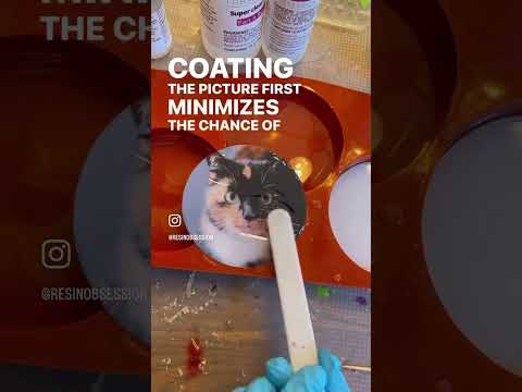 How to make photo coasters with #resin #epoxy