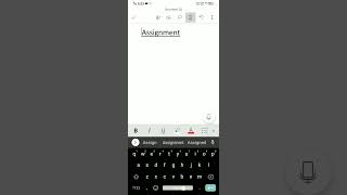 #assignment #word how to make assignment on mobile phone Microsoft📃
