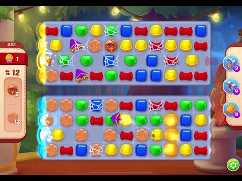 HomeScapes Level 682 no boosters (18 moves)