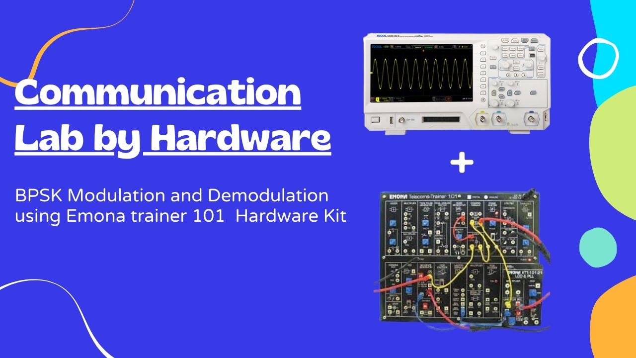 BPSK Modulation and Demodulation | BPSK Modulation and Demodulation Experiment | Emona 101