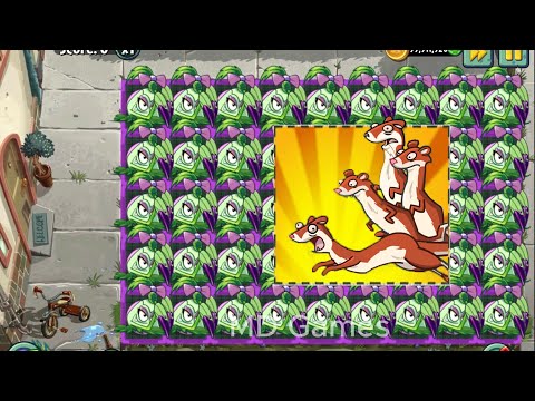 ALL Plants Max Level Vs Team Iceage Weasel Zombies Level 10 - Who Will Win? Pvz 2 Challenge