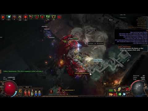 POE   Gladitor block build   Map T 10 level 90
