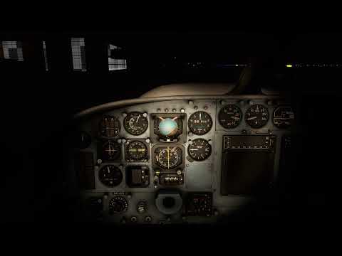 Flysimware C414AW - Beta 1.3.2 HF - EBKT EDDE IFR Sunset arrival!
