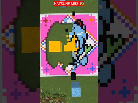 Minecraft Hatsune Miku Art - Satisfying Falling Block Short!