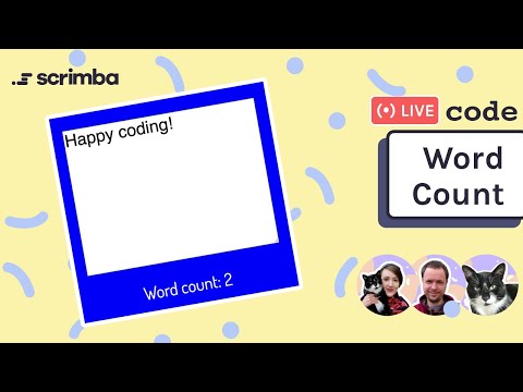 Live Code A Word Count App With Us Javascript Html Css