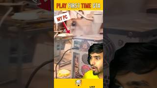 TECHNO GAMERZ PLAY FIRST TIME GTA GAME 🤯 , PC CRASH #shorts #short