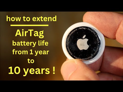 How To Extend AirTag Battery Life From 1 year  to 10 Years !!  ( not kidding ! )