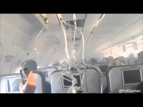 Passagier filmt Notlandung in rauchendem A320