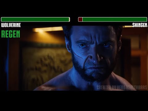 Wolverine vs. Shingen fight WITH HEALTHBARS | HD | The Wolverine