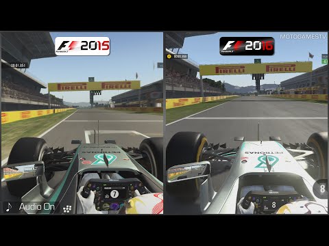 F1 2015 vs F1 2016 - Catalunya Comparison
