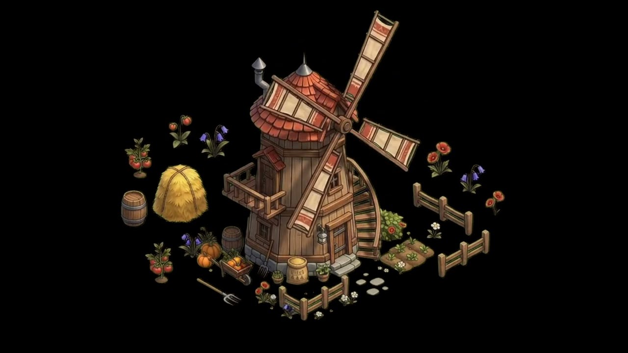 Windmill — 2.5D Architectural Asset