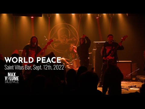 WORLD PEACE live at Saint Vitus Bar, Sept. 12th, 2022
