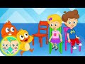Musical Chairs (NEW) song | Happy Baby Songs Nursery Rhymes