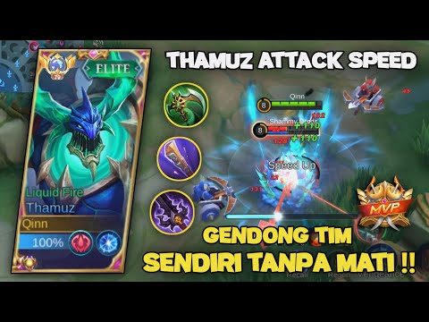 MVP THAMUZ GAMEPLAY + BUILD ATTACK SPEED DMG NYA SAKIT BANGET | BUILD THAMUZ TERSAKIT 2023 - MLBB