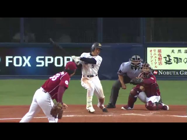 7回裏 バファローズ7点目!! 平野恵レフト前タイムリーヒット!! 2014/7/16 Bs-E