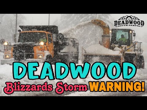 City of Deadwood Heavy Equipment on Snow Removal after the Big Snowstorm.